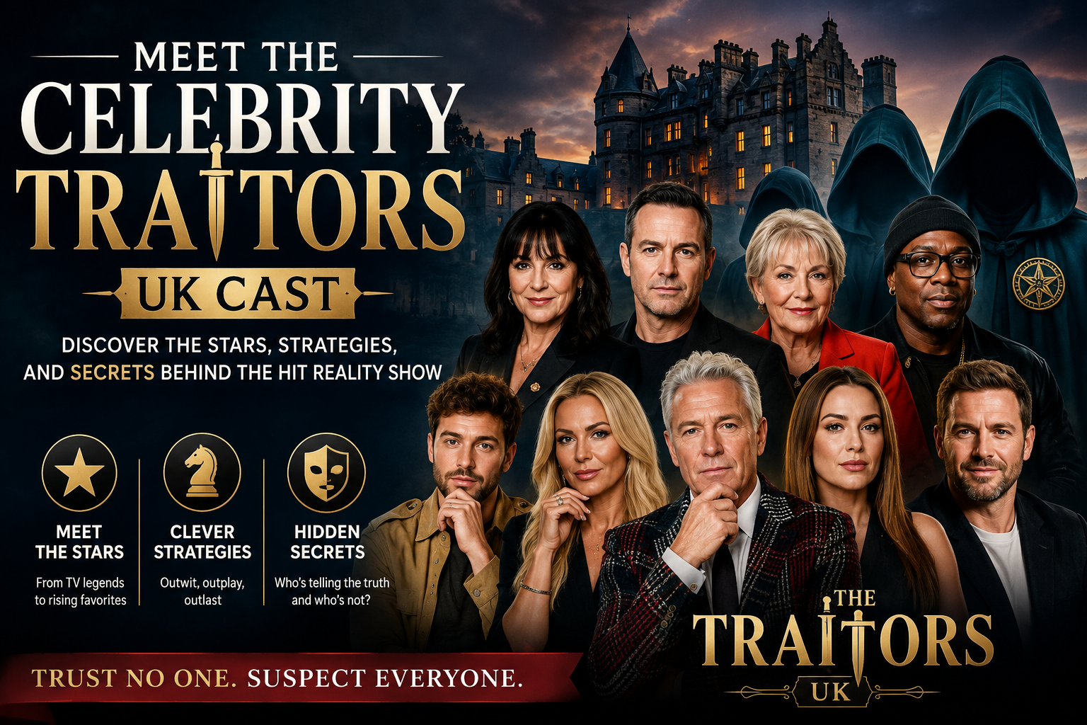 celebrity traitors uk cast