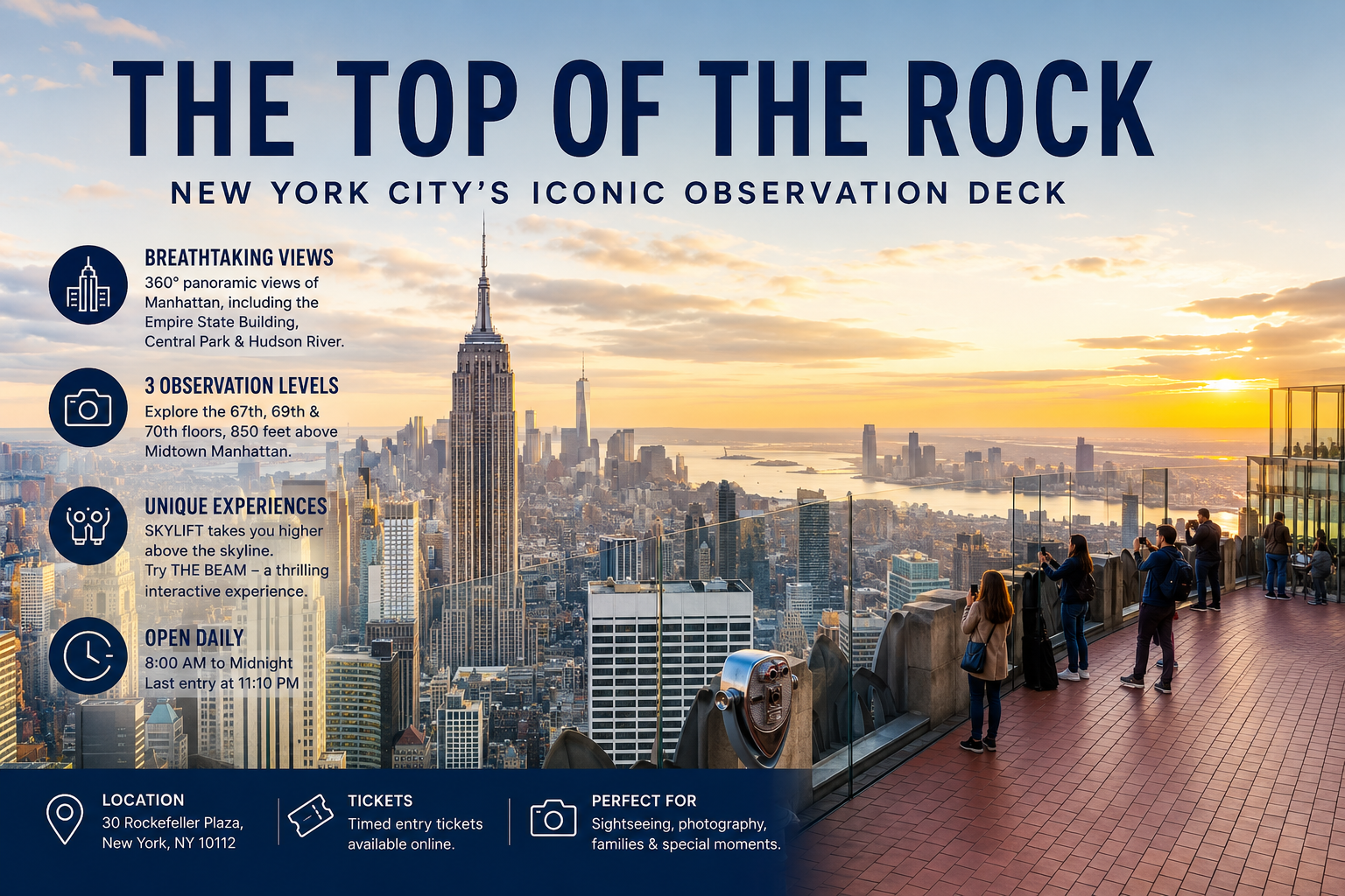 the top of the rock