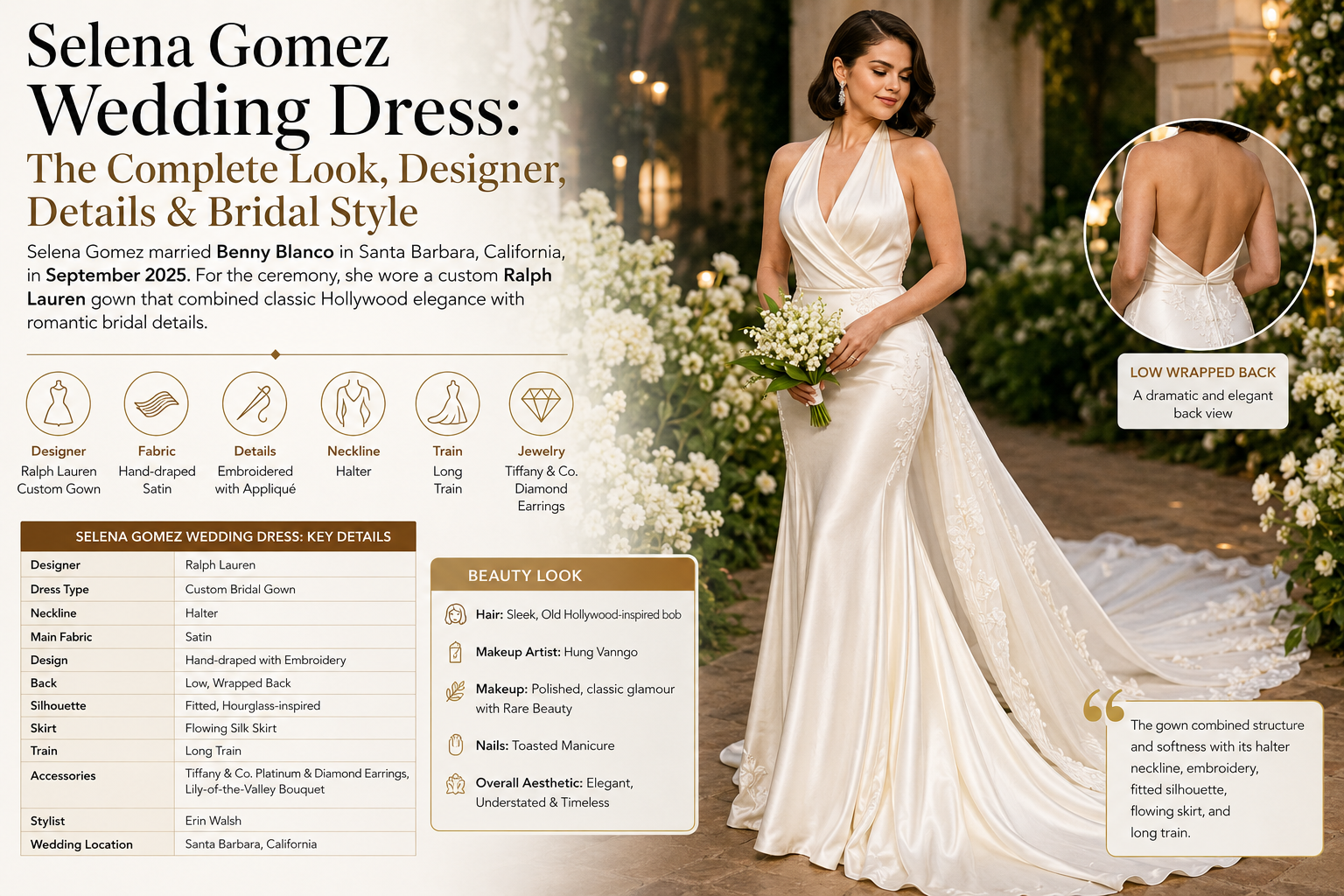 selena gomez wedding dress