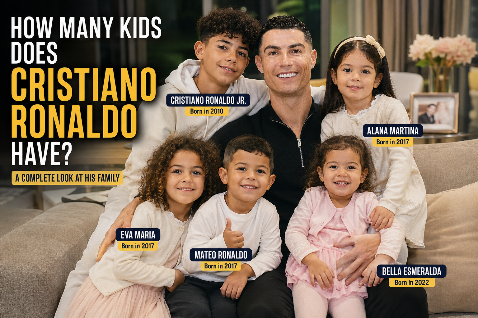 how many kids does cristiano ronaldo have